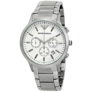  Shop Authentic Emporio Armani Renato Chronograph Cream Dial Silver Steel Strap Watch For Men - AR2458 - Luxxuri