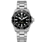  Shop Authentic Tag Heuer Aquaracer Black Dial Silver Steel Strap Watch for Men - WAY111A.BA0928 - Luxxuri