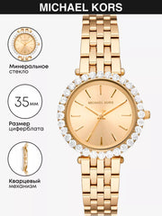  Shop Authentic Michael Kors Darci Analog Gold Dial Gold Steel Strap Watch For Women - MK4513 - Luxxuri