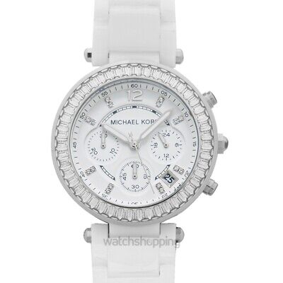  Shop Authentic Michael Kors Parker White Dial White Leather Strap Watch for Women - MK5848 - Luxxuri