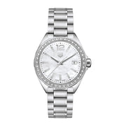  Shop Authentic Tag Heuer Formula 1 Quartz Diamonds Mother of Pearl Dial Silver Steel Strap Watch for Women - WBJ131A.BA0666 - Luxxuri