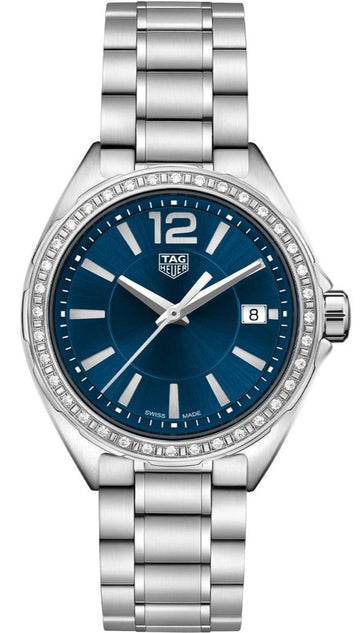  Shop Authentic Tag Heuer Formula 1 Quartz Diamonds Blue Dial Silver Steel Strap Watch for Women - WBJ1316.BA0666 - Luxxuri