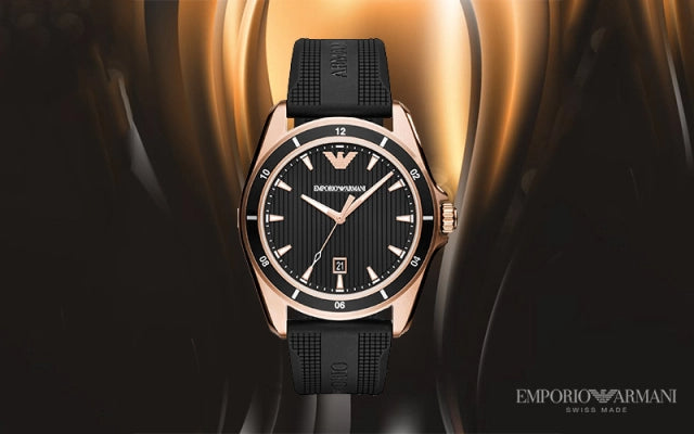  Shop Authentic Emporio Armani Sport Quartz Black Dial Black Rubber Strap Watch For Men - AR11101 - Luxxuri