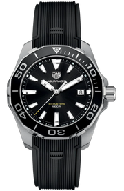  Shop Authentic Tag Heuer Aquaracer Black Dial Black Rubber Strap Watch for Men - WAY111A.FT6151 - Luxxuri