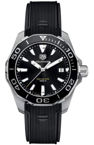  Shop Authentic Tag Heuer Aquaracer Black Dial Black Rubber Strap Watch for Men - WAY111A.FT6151 - Luxxuri