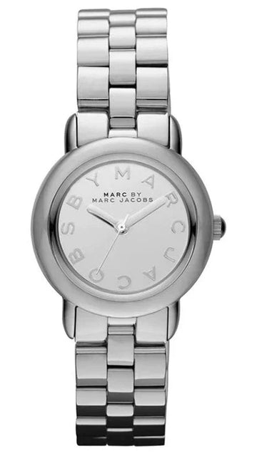  Shop Authentic Marc Jacobs Marc Silver Dial Silver Steel Strap Watch for Women - MBM3173 - Luxxuri