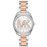  Shop Authentic Michael Kors Janelle Silver Dial Two Tone Steel Strap Watch For Women - MK7383 - Luxxuri