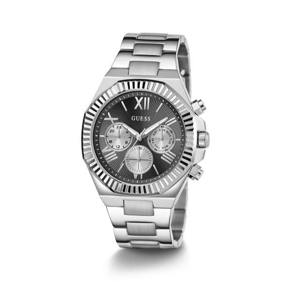  Shop Authentic Guess Equity Analog Black Dial Silver Steel Strap Watch For Men - GW0703G1 - Luxxuri