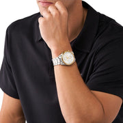  Shop Authentic Michael Kors Accelerator Chronograph White Dial Silver Steel Strap Watch For Men - MK9112 - Luxxuri