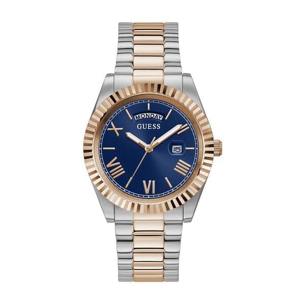  Shop Authentic Guess Quartz Blue Dial Two Tone Steel Strap Watch For Men - GW0265G12 - Luxxuri