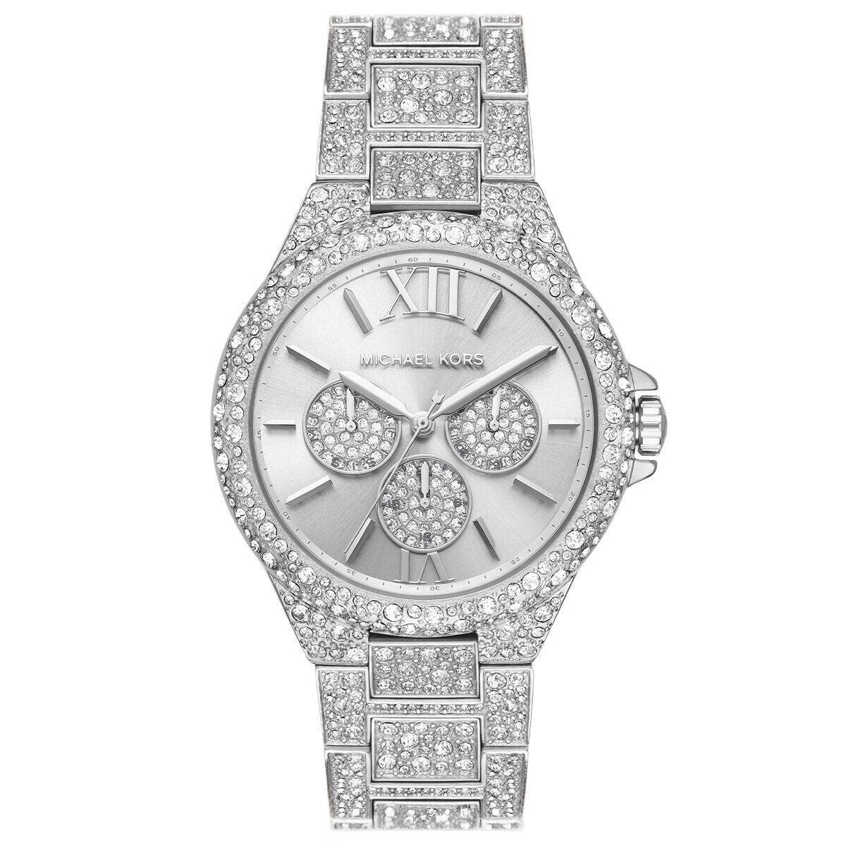  Shop Authentic Michael Kors Camille Multifunction Crystals Silver Dial Silver Steel Strap Watch for Women - MK6957 - Luxxuri