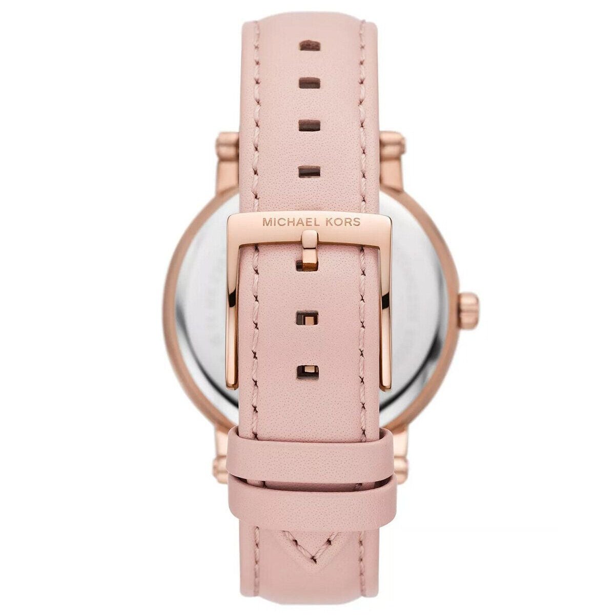  Shop Authentic Michael Kors Corey Analog Rose Gold Dial Pink Leather Strap Watch For Women - MK2987 - Luxxuri
