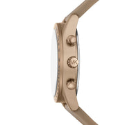  Shop Authentic Michael Kors Warren Chronograph Beige Dial Beige Nylon Strap Watch for Men - MK9145 - Luxxuri