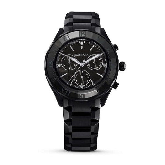  Shop Authentic Swarovski Dextera Chronograph Black Dial Black Steel Strap Watch for Women - 5641393 - Luxxuri