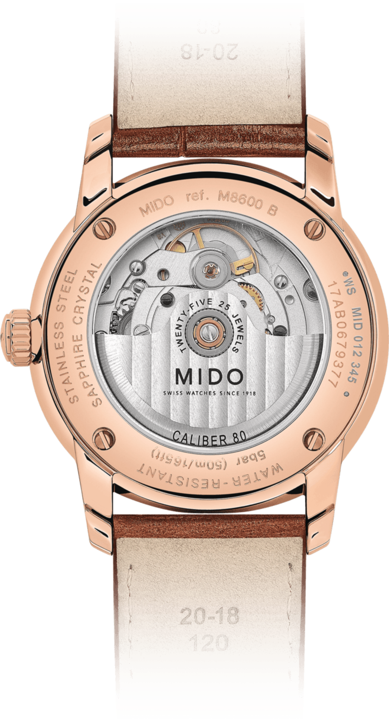  Shop Authentic Mido Baroncelli III Automatic Blue Dial Brown Leather Strap Watch For Men - M8600.3.15.8 - Luxxuri