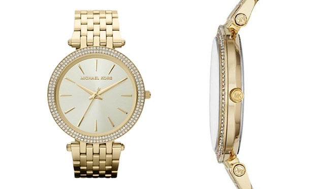  Shop Authentic Michael Kors Darci Gold Dial Gold Stainless Steel Strap Watch for Women - MK3216 - Luxxuri