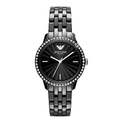  Shop Authentic Emporio Armani Ceramica Crystals Black Dial Black Ceramic Strap Watch For Women - AR1478 - Luxxuri