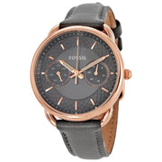  Shop Authentic Fossil Tailor Grey Dial Grey Leather Strap Watch for Women - ES3913 - Luxxuri