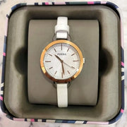  Shop Authentic Fossil Classic Minute White Dial White Leather Strap Watch for Women - BQ3328 - Luxxuri