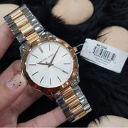  Shop Authentic Michael Kors Slim Runway White Dial Two Tone Steel Strap Watch for Women - MK3204 - Luxxuri