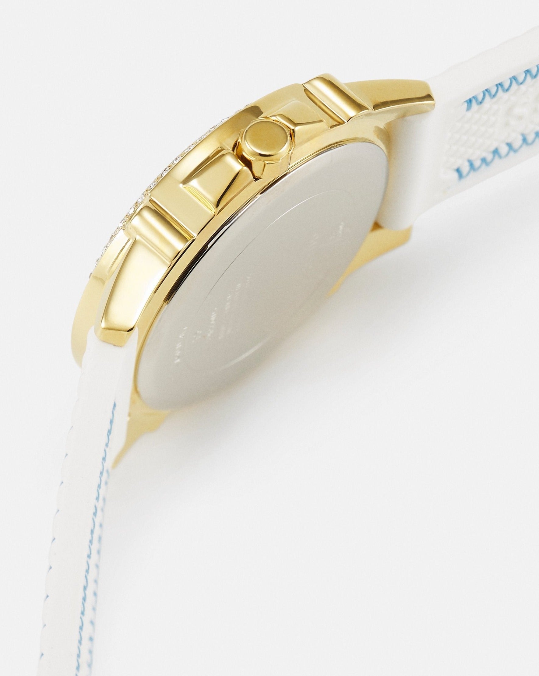  Shop Authentic Guess Marina Multifunction White Dial White Rubber Strap Watch for Women - W1025L5 - Luxxuri