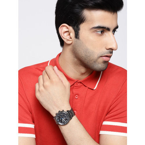  Shop Authentic Fossil Goodwin Chrono Analog Black Dial Grey Steel Strap Watch for Men - FS5518 - Luxxuri