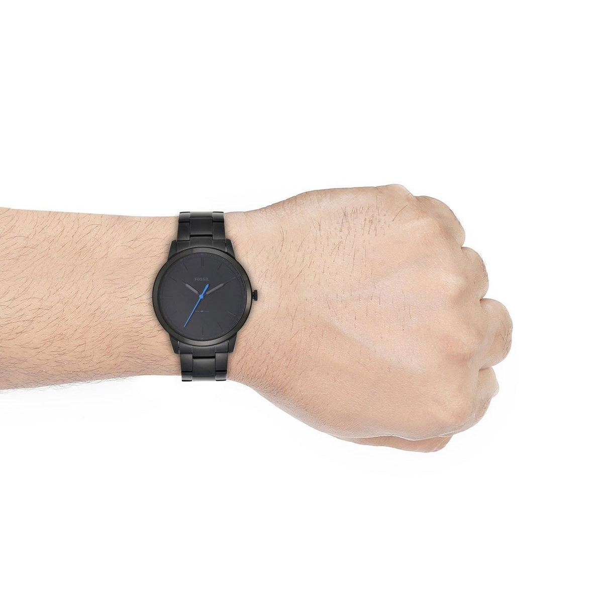  Shop Authentic Fossil The Minimalist Black Dial Black Steel Strap Watch for Men - FS5308 - Luxxuri