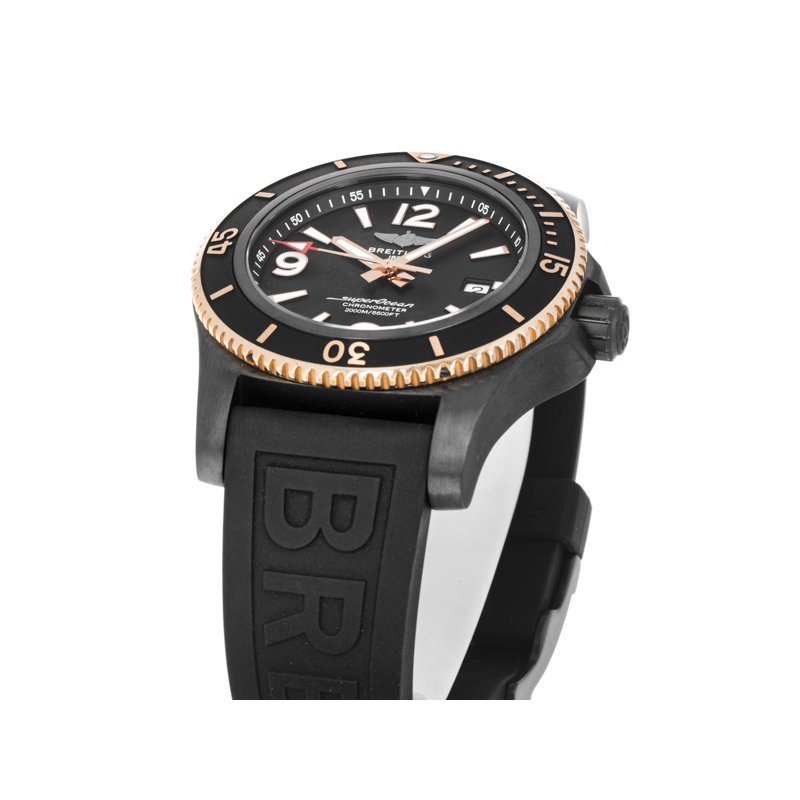  Shop Authentic Breitling Superocean Automatic 46mm Black Dial Black Rubber Strap Watch for Men - U17368221B1S1 - Luxxuri