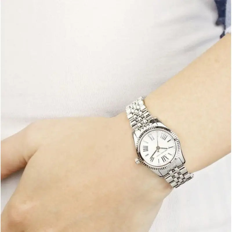  Shop Authentic Michael Kors Lexington Quartz White Dial Silver Steel Strap Watch For Women - MK3228 - Luxxuri