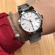  Shop Authentic Burberry The City Silver Dial Silver Steel Strap Watch for Men - BU9037 - Luxxuri