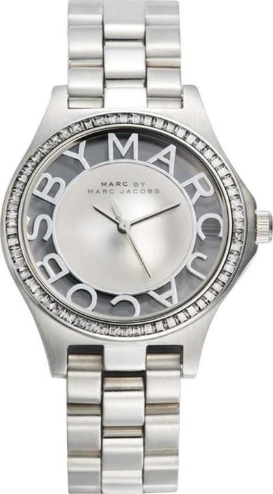  Shop Authentic Marc Jacobs Henry Transparent Silver Dial Silver Steel Strap Watch for Women - MBM3337 - Luxxuri