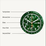  Shop Authentic Fossil Sport Tourer Chronograph Green Dial Silver Steel Strap Watch for Men - FS6048 - Luxxuri