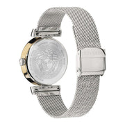  Shop Authentic Versace Meander Blue Dial Silver Mesh Bracelet Watch for Women - VELW00520 - Luxxuri