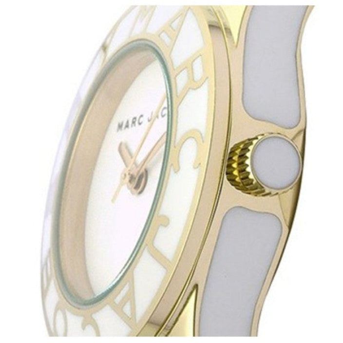  Shop Authentic Marc Jacobs Blade White Dial White Leather Strap Watch for Women - MBM1098 - Luxxuri