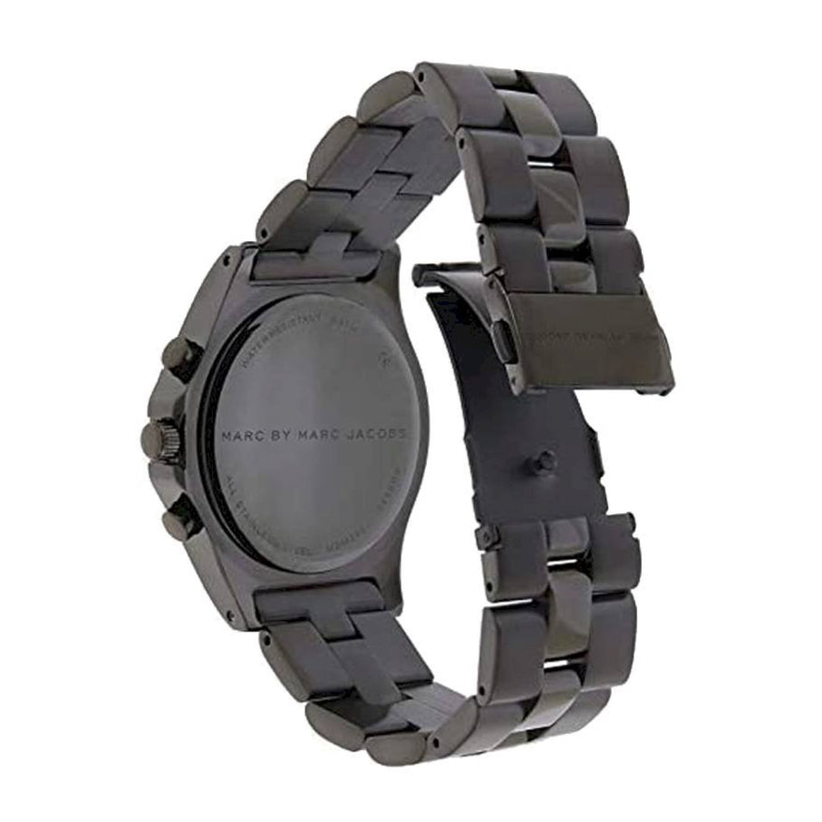 Shop Authentic Marc Jacobs Blade Chronograph Black Dial Black Steel Strap Watch for Women - MBM3083 - Luxxuri
