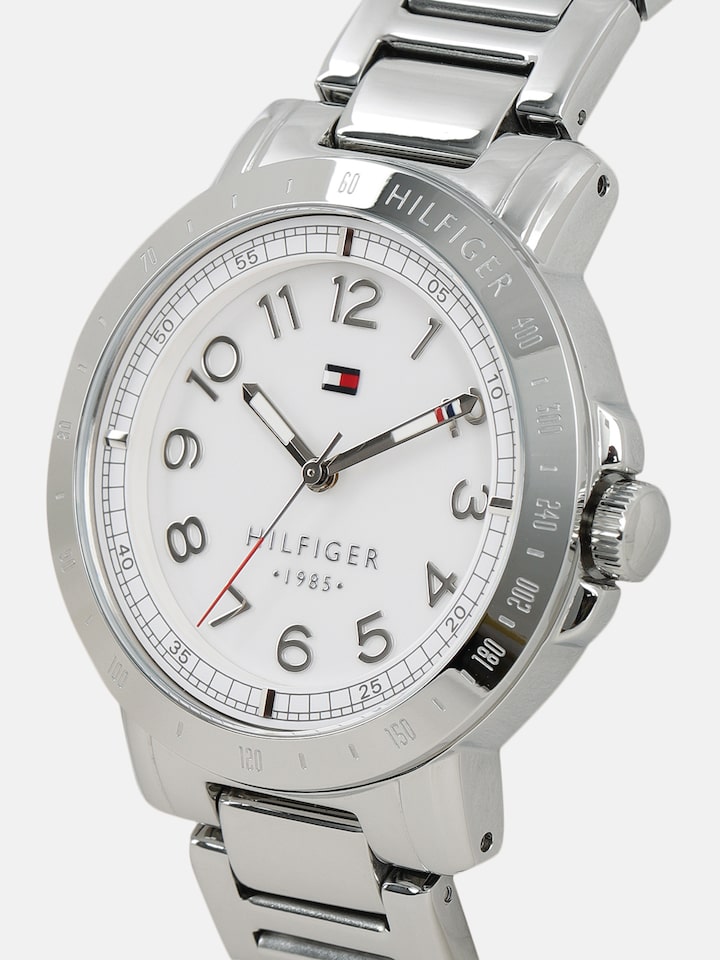  Shop Authentic Tommy Hilfiger White Dial Silver Steel Strap Watch for Women - 1781397 - Luxxuri