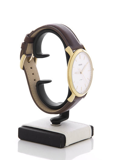  Shop Authentic Fossil The Minimalist White Dial Brown Leather Strap Watch for Men - FS5397 - Luxxuri