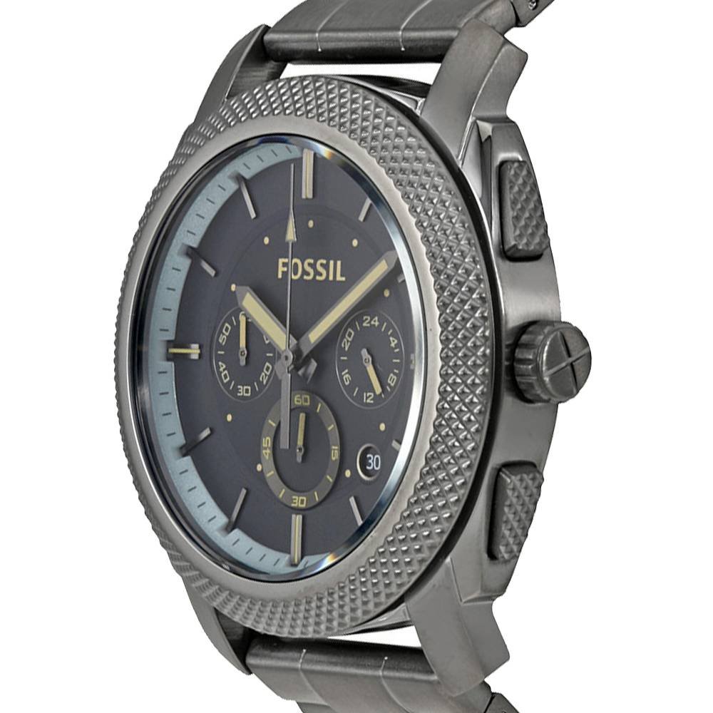  Shop Authentic Fossil Machine Chronograph Grey Dial Grey Steel Strap Watch for Men - FS5172 - Luxxuri