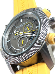  Shop Authentic Burberry Sport Chronograph Grey Dial Yellow Rubber Strap Watch for Men - BU7712 - Luxxuri
