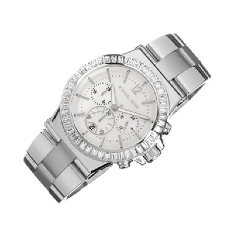  Shop Authentic Michael Kors Dylan Glitz Chronograph White Dial Silver Steel Strap Watch For Women - MK5411 - Luxxuri