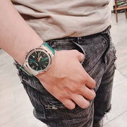  Shop Authentic Salvatore Ferragamo F-80 Classic Green Dial Green Leather Strap Watch for Men - SFDT00519 - Luxxuri