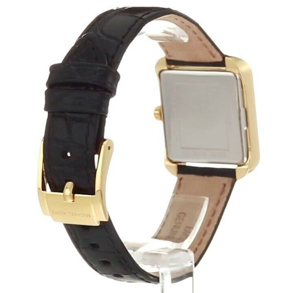  Shop Authentic Michael Kors Lake Quartz White Dial Black Leather Strap Watch For Women - MK2762 - Luxxuri