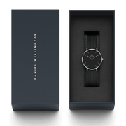  Shop Authentic Daniel Wellington Petite Ashfield Black Dial Black Mesh Strap Watch For Women - DW00100308 - Luxxuri