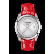  Shop Authentic Tissot Couturier Lady Silver Dial Red Leather Strap Watch for Women - T035.210.16.031.01 - Luxxuri