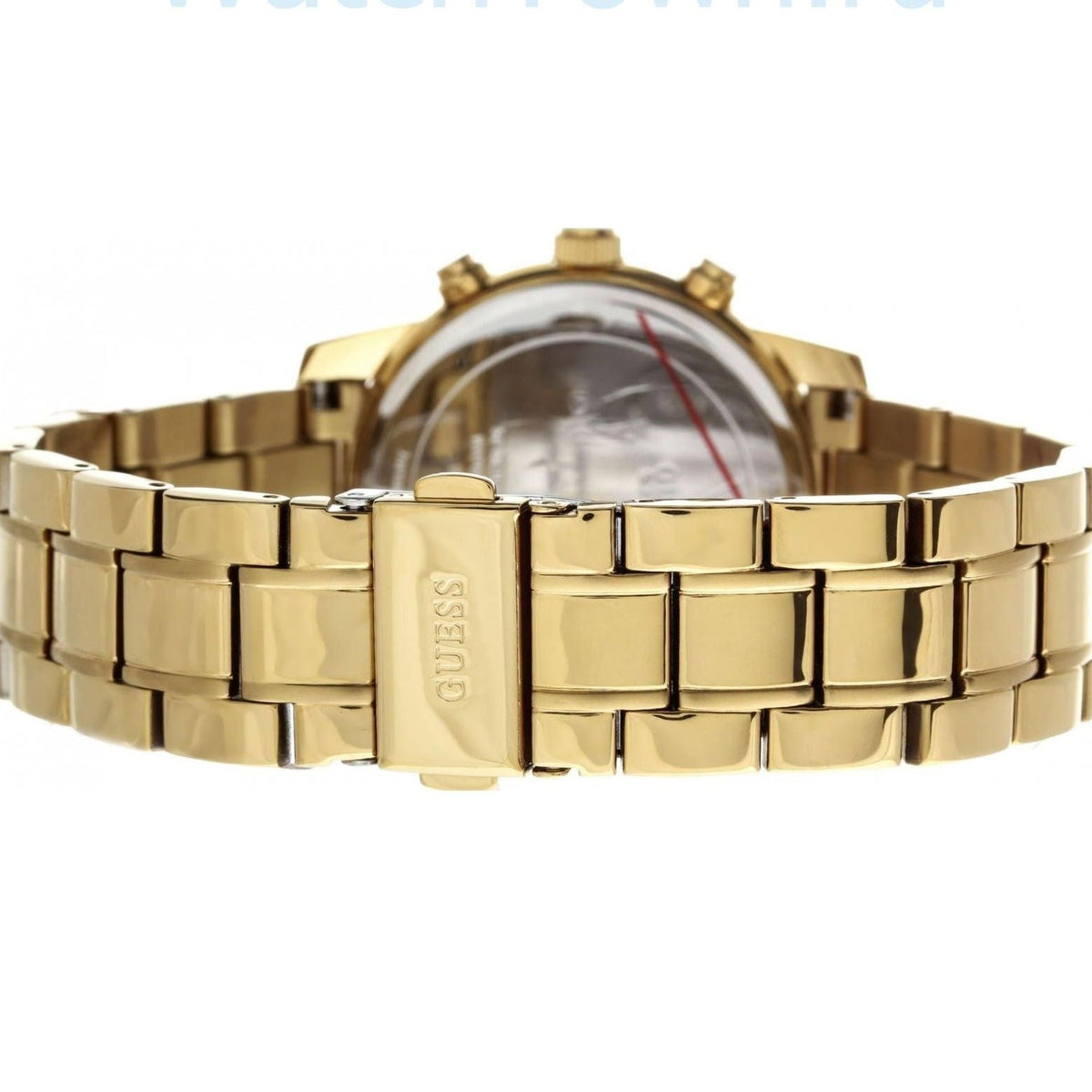  Shop Authentic Guess Mini Sunrise Quartz Blue Dial Gold Steel Strap Watch For Women - W0448L6 - Luxxuri