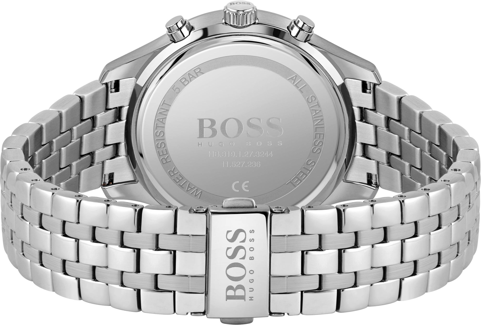  Shop Authentic Hugo Boss Associate Blue Dial Silver Steel Strap Watch for Men - 1513839 - Luxxuri