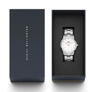  Shop Authentic Daniel Wellington Iconic Link White Dial Silver Steel Strap Watch For Women - DW00100207 - Luxxuri