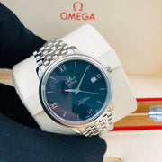  Shop Authentic Omega De Ville Prestige Co-Axial Orbis Blue Dial Silver Steel Strap Watch for Men - 424.10.40.20.03.001 - Luxxuri
