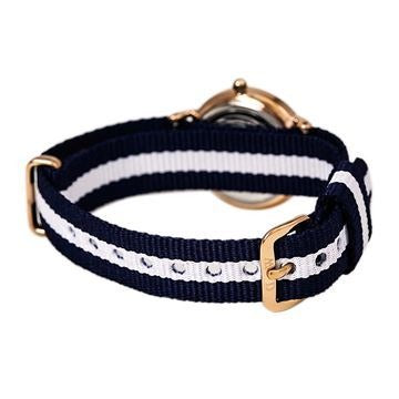  Shop Authentic Daniel Wellington Classy Glasgow White Dial Two Tone Nylon Strap Watch For Women - DW00100066 - Luxxuri
