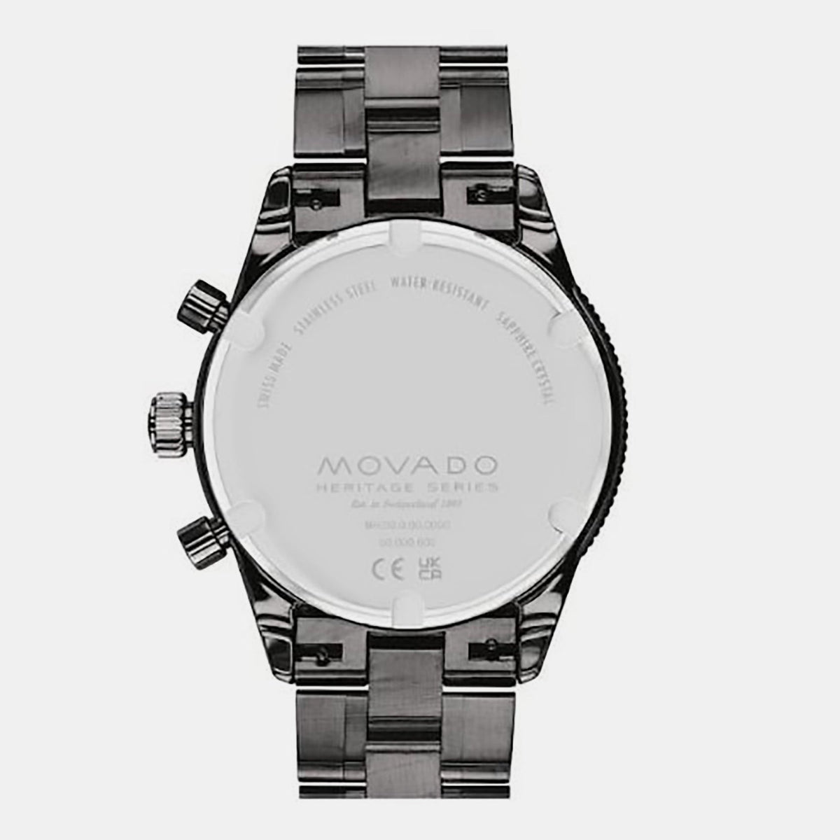  Shop Authentic Movado Heritage Calendoplan Chronograph Black Dial Black Steel Strap Watch For Men - 3650125 - Luxxuri